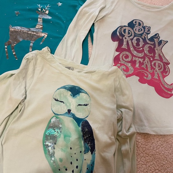 14 Piece Girls Size 10/12 Long Sleeve Tops Bundle - Picture 3 of 13